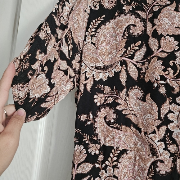 Kivari Pink Black Crew Neck Sundress Anthropologie - Picture 6 of 10